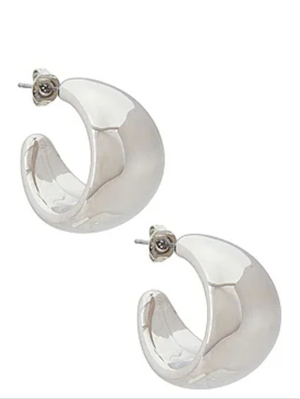 Kasumi Hoop in Silver